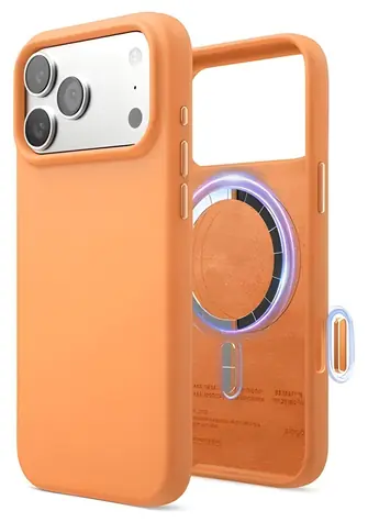 Elago Silicone Case MagSafe Camera Control oranžová / Kryt / pro Apple iPhone 17 Pro Max / Silikon
