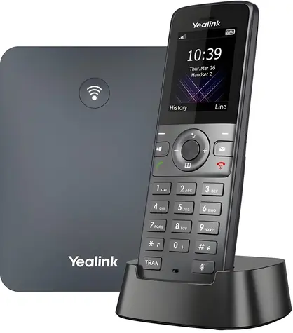 Yealink W74P černá / IP DECT báze + ručka / 1.8