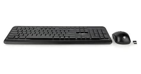 Nedis Bezdrátová sada klávesnice a myši US layout / Sada klávesnice a myši / USB přijímač / 800-1600 DPI