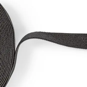 Nedis Suchý zip na kabely černý / Organizátor kabelů / 910 x 1,6 cm