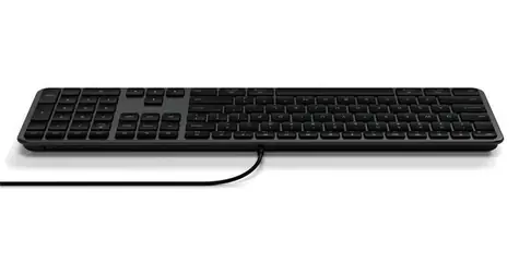 Satechi Slim LX3 Space Black / Drátová klávesnice