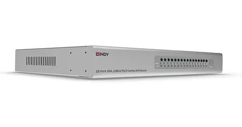 Lindy 16-Port VGA/USB/PS2 Combo KVM Switch / KVM switch / rack 19in / OSD menu / 1920x1200 / kov