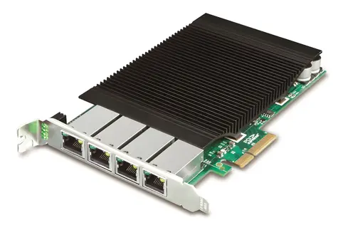 Planet ENW-9740P / Síťová karta PoE+ / PCIe / 4x Gigabit LAN / 802.3at / 120W
