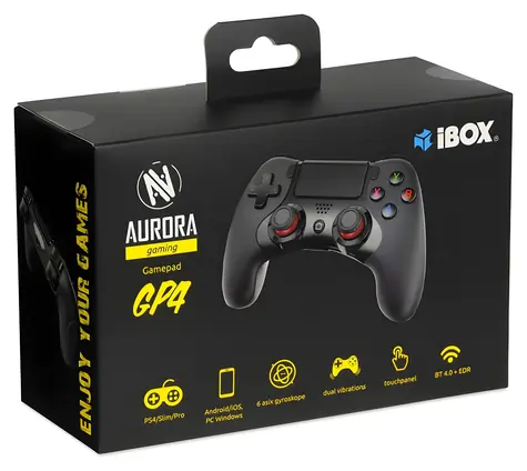 iBox Aurora GP4 černá / Gamepad / PS4 / PC / Android / iOS / Bluetooth