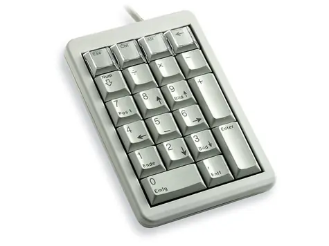 Cherry NumPad US layout šedá / Numerická klávesnice / USB / 21 kláves / 1,75 m