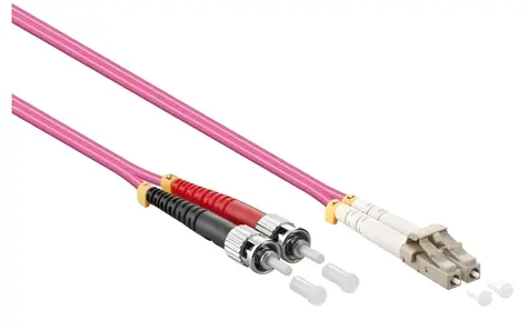 Mercodan optický patch kabel LC-ST OM4 (40400091) / Patch kabel / Multimode / Duplex