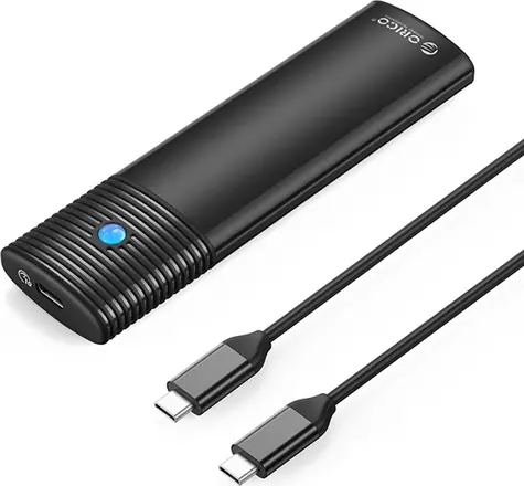 Orico externí box pro M.2 NVMe/PCIe SSD černá / Externí box / 10 Gb/s / USB-C 3.2 Gen 2 / hliníkové tělo
