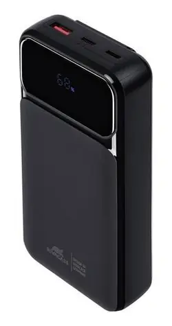 Riva Power VA2221 černá / Powerbanka / 20000 mAh / QC/PD / 3 integrované kabely