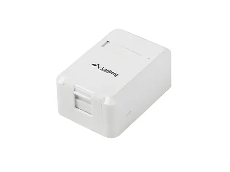 Lanberg Krabice pro keystone modul / Krabice pro keystone / Povrchová montáž / 1 port