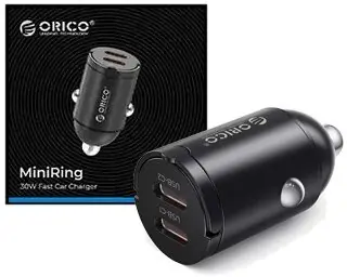Orico MR-30-2C-BK-EP černá / Autonabíječka / 2x USB-C / 30W