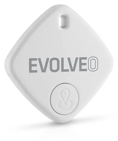 EVOLVEO TrackTag bílý / Lokátor / Apple Find My / Bluetooth 5.2