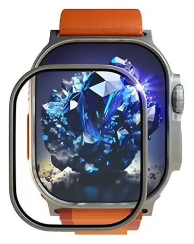 Redpoint Safírové sklo s rámečkem Apple Watch Ultra / Ochranné sklo / Safír / Nerezový rámeček