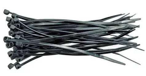Vorel Stahovací pásky 100x2,5 mm černá / Stahovací pásky / 100 ks