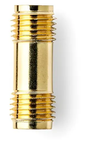 Nedis SMA adaptér SMA(F)-SMA(F) zlatá / Adaptér / Pozlacené kontakty / 50 Ohm / 2 ks