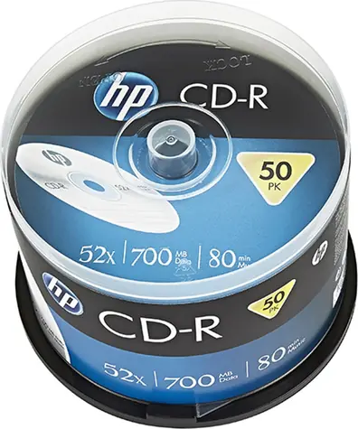 HP CD-R 700MB 52x / Záznamové médium / Spindl / 50 ks