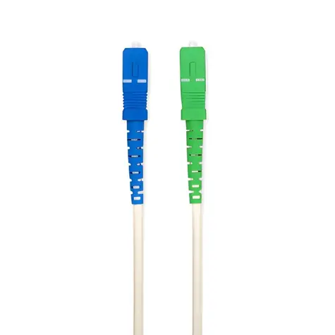 Nedis optický patch kabel SC/APC-SC/UPC bílá / Optický kabel / SMF / 100 Gbps / 2 m