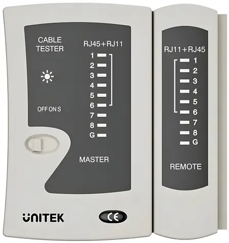 Unitek OT140AGY01 / Tester síťových kabelů / RJ45 / RJ11