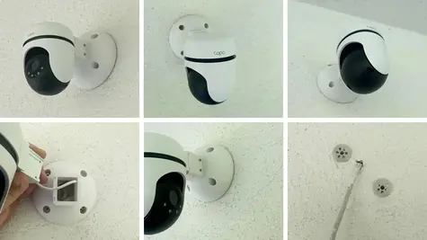 OEM Držák pro kamery TP-Link Tapo C500/C510W/C520WS bílý / Držák / Nástěnná a stropní montáž / Krytka kabelů