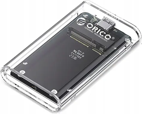 Orico TC10-MS transparentní / Externí box / mSATA / USB-C 3.2 Gen 1 / 5 Gbps