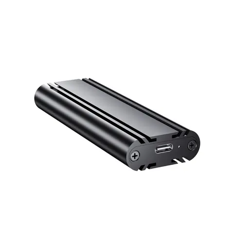 HD-07 Externí box pro M.2 NVMe SSD černá / Externí box / USB-C / 10 Gb/s / TRIM