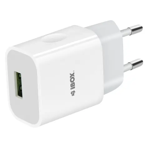 C41W bílá / Síťová nabíječka / USB-A + Micro-USB / 12W / 2,4A