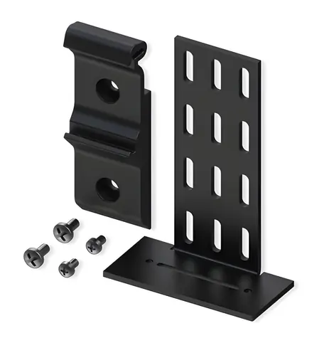 Teltonika držák na DIN lištu Compact černá / Držák na DIN lištu / 53,6x25x77 mm / Ocel S235JR
