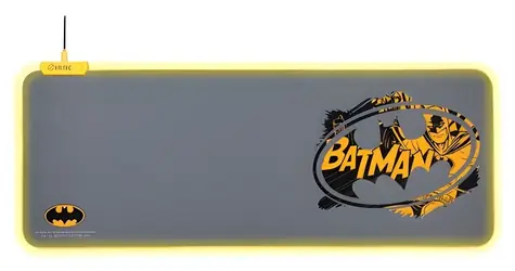 Blade Gaming podložka pod myš Batman černá / Herní podložka pod myš / RGB LED podsvícení / Protiskluzový podklad