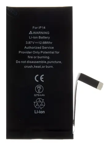 Noname Baterie pro iPhone 14 3279mAh Li-Ion (Bulk) / Baterie pro mobilní telefony / Apple kompatibilní