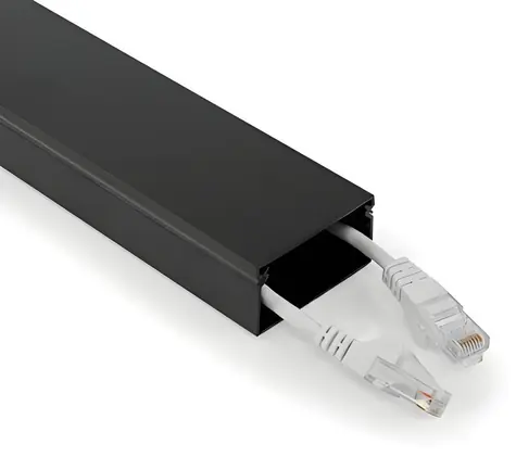 Nedis Kabelový organizér černá / Organizér kabelů / hliníkový / max. O 25 mm / 1 ks