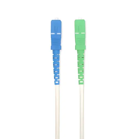 Nedis SC/APC - SC/UPC bílá / Optický patch kabel / Jednovidové vlákno / 100 Gbps / 6 m