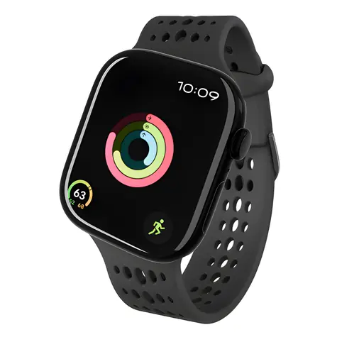 Decoded Silicone Ares O Strap pro Apple Watch 40/42 mm černá / Řemínek / silikonový