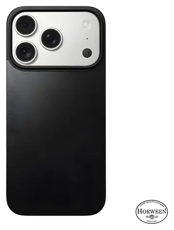Nomad Magnetic Leather Back MagSafe iPhone 17 Pro černá (Horween) / Zadní kryt / Kožený / MagSafe