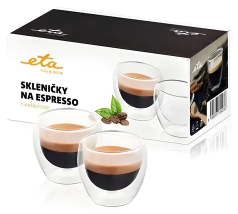 ETA 418191000 / Skleničky na espresso / 80 ml / 2 ks