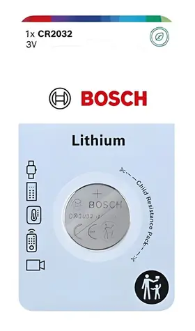 Bosch CR2032B1/00 / Knoflíková baterie / CR2032 Lithium / 3 V / 1 ks