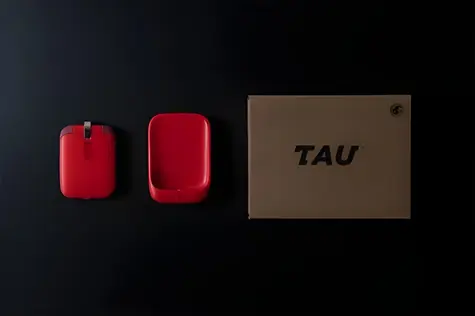 Rolling Square TAU bílá / Mini powerbanka 3v1 / klíčenka / 1400 mAh / Micro-USB & USB-C & Lightning