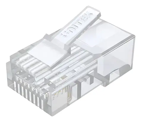 Unitek Konektor RJ45 Pass-Through Cat.6 / Konektor / UTP / 100 ks