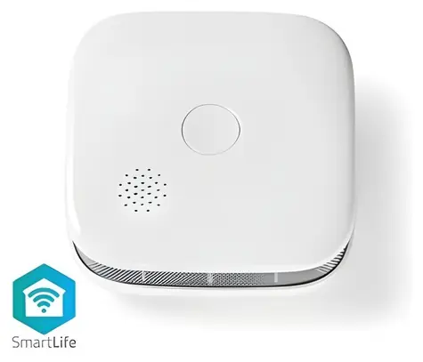 Nedis SmartLife Detektor kouře / Detektor kouře / Wi-Fi / EN 14604 / Napájení z baterie