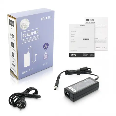 Nabíječka pro notebooky HP 65W / Napájecí adaptér / 19,5V / 3,33A / konektor 7,4x5,0 mm + pin