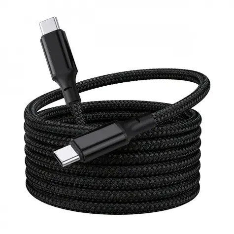 Magnetický kabel USB-C - USB-C 1 m černý / Kabel / USB-C (M) - USB-C (M)