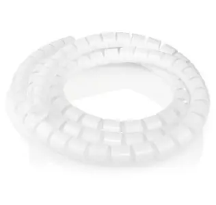 Nedis Spirálové pouzdro na kabely bílá / Organizér kabelů / O do 28 mm / 1 ks