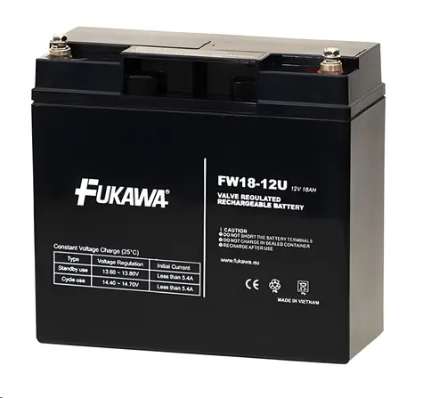 FUKAWA FW 18-12 U (12158) / Baterie do UPS / 12V / 18Ah / životnost 5 let / závit M5