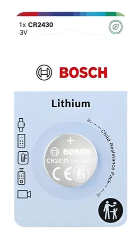 Bosch CR2430B1/00 / Knoflíková baterie / CR2430 Lithium / 3 V / 1 ks