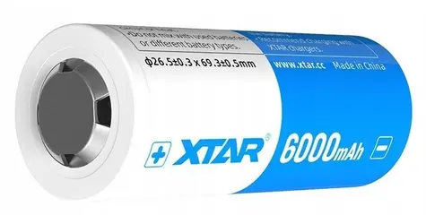XTAR 26650 / Dobíjecí baterie / Li-Ion / 6000 mAh
