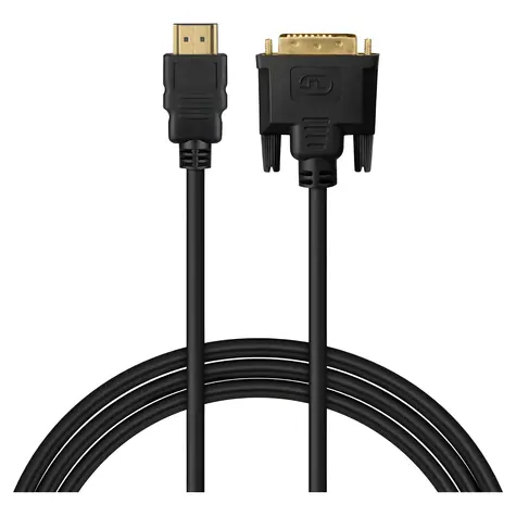 Kabel HDMI (M) - DVI 18+1 (M) CL-212 / Video kabel / 1,8 m / Full HD / Černá