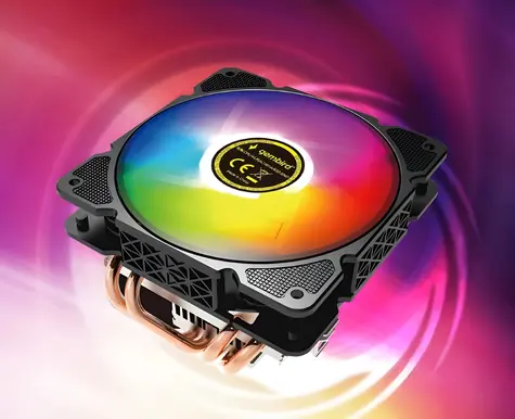 Huracan 12 cm 100W / Chladič CPU / 4-pin / Multicolor LED