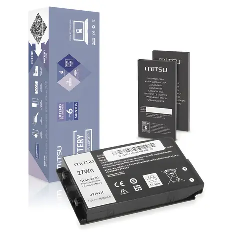 Baterie J7HTX pro Dell Latitude 12 Rugged 7202, 7212, 7220 / Baterie pro notebook / 3600 mAh / 27 Wh / 7,4-7,6 V