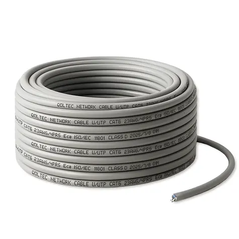 UTP patch kabel Cat6 25 m šedý / Síťový kabel / RJ45 / měď / 1 Gb/s
