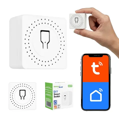 GB739 Wi-Fi chytrý spínač do instalační krabice / Spínač / Stmívání / 16 A / 100-240 V / Alexa