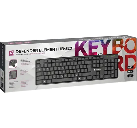 Element HB-520 / Klávesnice / Drátová / USB