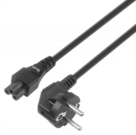 Napájecí kabel CEE 7/7 - C5 / Napájecí kabel / 3 m / VDE